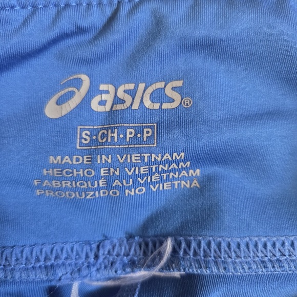 ASICS Blue Women Leggings with Striped Sides - Picture 3 of 4